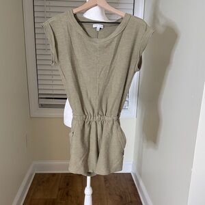 Olive Green Short Sleeve Romper